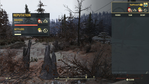 Fallout 76 dévoile le nouveau système de réputation