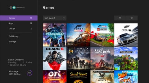 Xbox One : la console se met à jour avec un nouvel écran d'accueil