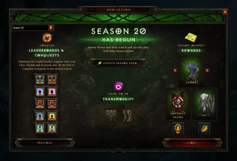 Diablo 3 : la saison 20 commencera le 13 mars