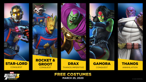 Marvel Ultimate Alliance 3 : une nouvelle fournée de costumes arrive