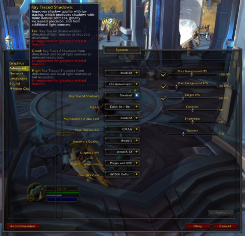 World of Warcraft Shadowlands : une option ray tracing intègre l'alpha de l'extension