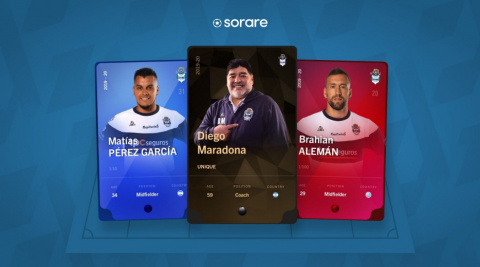 Sorare - L'entraîneur Diego Maradona met la main sur le jeu de football inspiré des cartes Panini