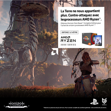 Horizon Zero Dawn Complete Edition en bundle avec des processeurs AMD Ryzen