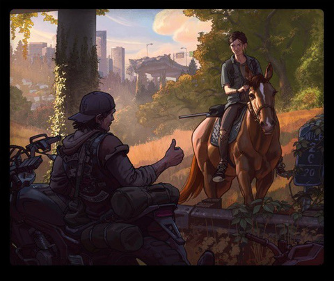 The Last Of Us Part II : Des artworks d'Ellie avec d'autres héros de JV créés par des studios