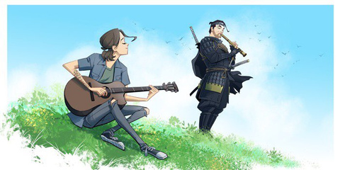 The Last Of Us Part II : Des artworks d'Ellie avec d'autres héros de JV créés par des studios