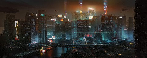 Cyberpunk 2077 : CD Projekt donne un rapide aperçu du centre de Night City