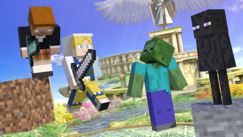 Super Smash Bros. Ultimate : Steve et Alex (Minecraft) présentés en détail
