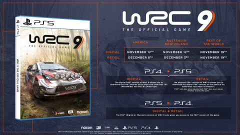 WRC 9 confirmé au lancement de la PS5 en 4K / 60 FPS