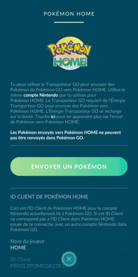 Pokémon GO et Pokémon HOME sont désormais compatibles