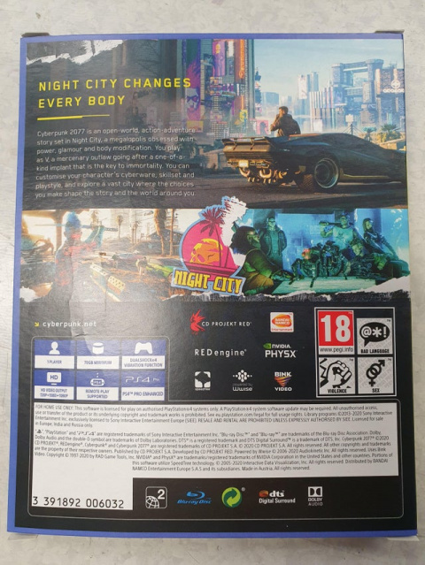 Cyberpunk 2077 : Le titre tiendrait sur 2 Blu-Ray, au moins sur PS4