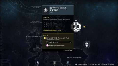 [MàJ] Destiny 2 Au-delà de la Lumière : se préparer au raid Crypte de la Pierre et monter 1250 de Puissance, notre guide