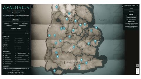 Assassin's Creed Valhalla, carte : la map interactive indispensable pour votre aventure
