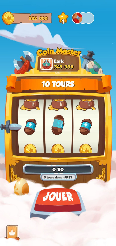 coin master tours gratuits