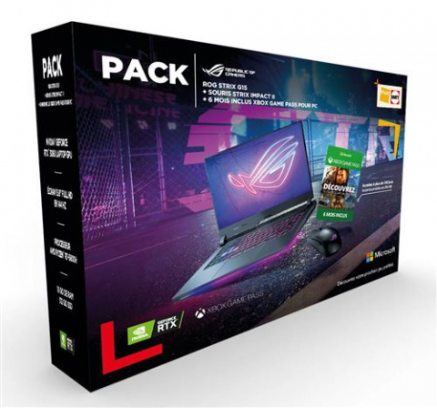 Pack Gaming Fnac PC portable RTX 3060 + Souris Gaming + Gamepass en promotion de 20%