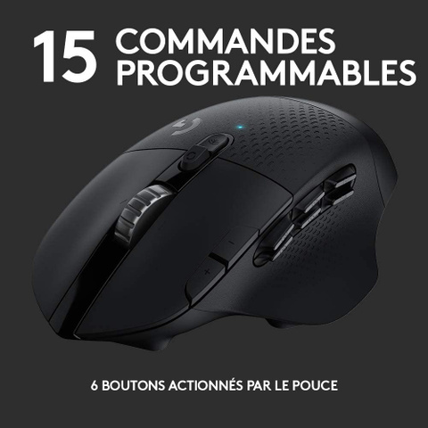 Souris gamer Logitech G604 LIGHTSPEED en promotion de 22%