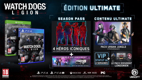 Watch Dogs Legion Edition Ultimate sur PS4/PS5 : -33% de promo