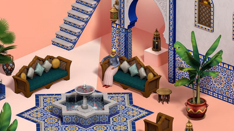 Les Sims 4 : Le kit Riad de Rêve vous emmène au Maroc