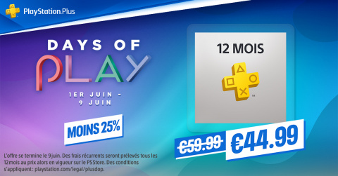 Days of Play : ne manquez pas les offres du PS Store, PS Plus et PS Now !