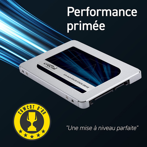 Soldes : le SSD interne Crucial MX500 1 ou 2 To disponible à prix cassé