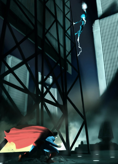 Superman : le prototype dévoilé d’un jeu en développement en 2008 par Factor 5 (Star Wars Rogue Squadron)