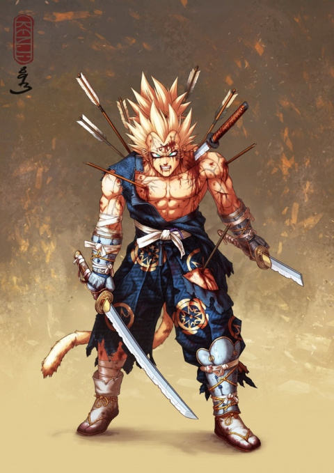 Dragon Ball : un artiste talentueux refait tous les personnages en samouraïs