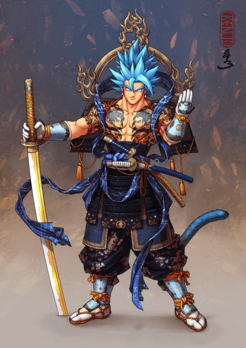 Dragon Ball : un artiste talentueux refait tous les personnages en samouraïs