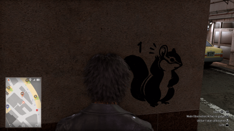 Emplacements de tous les graffitis d'écureuils