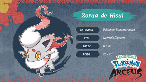 Légendes Pokémon Arceus : Tout savoir sur Zorua et Zoroark d'Hisui !