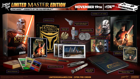 Star Wars Knights of the Old Republic : Limited Run Games dévoile des éditions physiques et collectors !