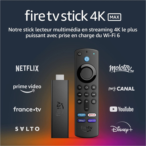 Netflix, Disney+, Prime Video : le Fire TV Stick 4K Max d'Amazon à un tarif dérisoire pour la Black Friday Week !