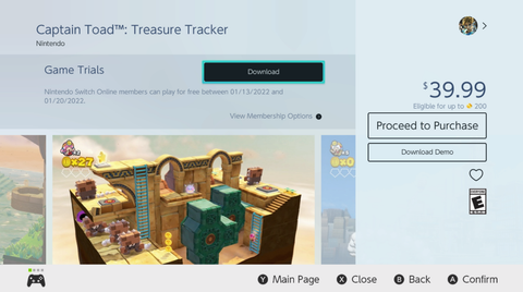 Novo teste de jogo! Os assinantes do Nintendo Switch Online podem  experimentar o jogo Captain Toad: Treasure Tracker por um tempo limitado. -  Novidades - Site Oficial da Nintendo