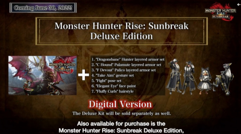 Monster Hunter Rise : Sunbreak est daté, le DLC apporte une nouvelle campagne