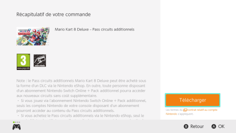 Mario Kart 8 Deluxe : comment accéder au contenu du Pass circuits additionnels ? 