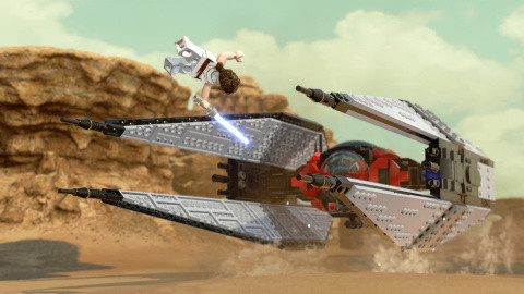 LEGO Star Wars The Skywalker Saga: Jedi can fly...chaining combos on a Padawan!