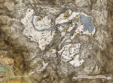 Elden Ring, Map: The map of the underworld recreated in HD, with all the sites of grace!