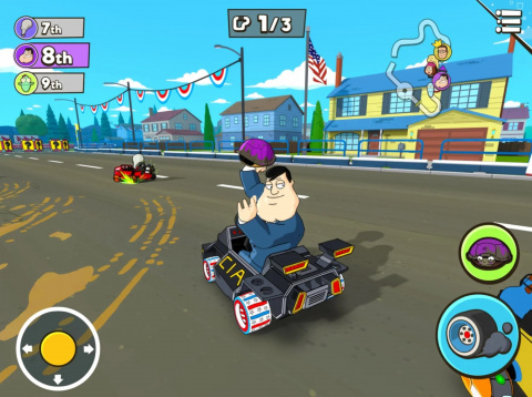 Mario Kart se trouve un nouveau concurrent avec American Dad et Family Guy au volant 