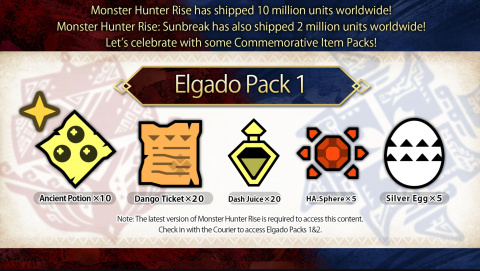 Monster Hunter Rise Sunbreak se vend par millions, des cadeaux aux joueurs pour fêter ça
