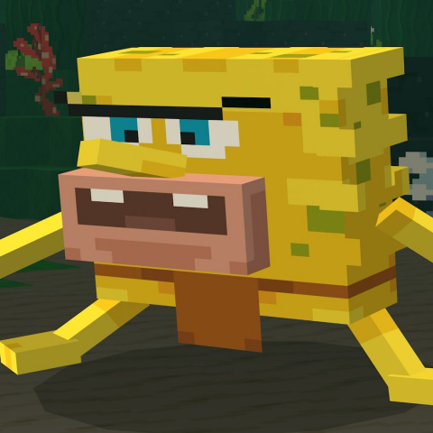 Minecraft : Le dessin animé culte Bob l'Éponge envahit le jeu de Mojang en vidéo !