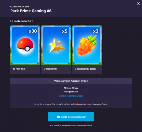 Pokémon GO, récompenses Prime Gaming #6 : comment les obtenir ?