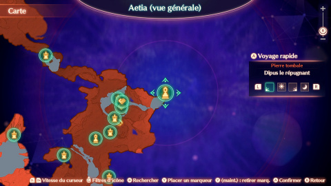 Xenoblade Chronicles 3, Monstres uniques - Région d'Aetia (vue générale)