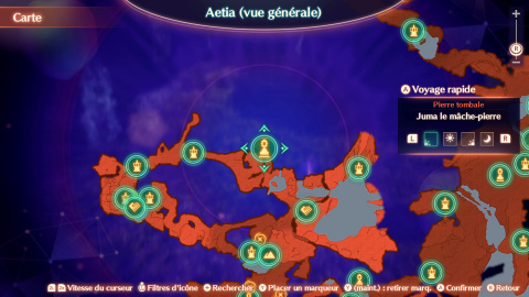 Xenoblade Chronicles 3, Monstres uniques - Région d'Aetia (vue générale)