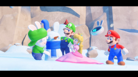 Mario et les Lapins crétins Sparks of Hope : Pics Parfaits - Le souffle glacé de l'hiver