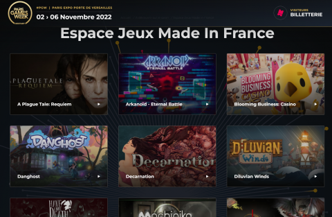 Paris Games Week : un espace jeux « made in France » à découvrir sur le salon