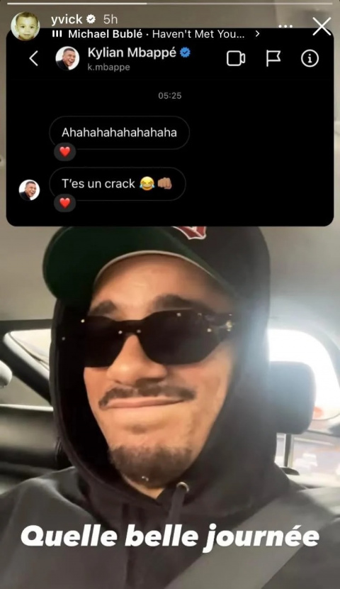 "T'es un crack", quand Kylian Mbappé réagit à un message privé du Youtubeur Mister V !
