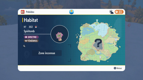 Pokémon Écarlate / Violet, Spiritomb : où trouver le Pokémon Interdit à Paldea ?