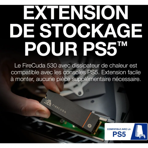Soldes : Compatible avec la PS5, le SSD Seagate Firecuda 530 de 1 To est en promo !