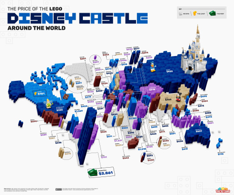 Avec ces cartes, découvrez quels sont les pays les moins chers (et les plus chers) du monde pour acheter des LEGO