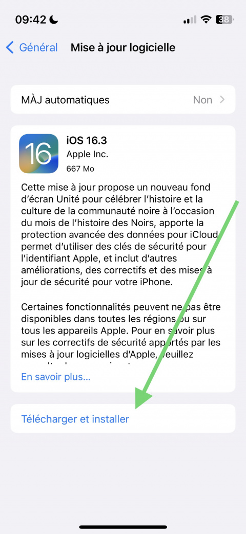Comment mettre à jour son iPhone avec iOS 16.3 et accéder aux nouveautés d'Apple