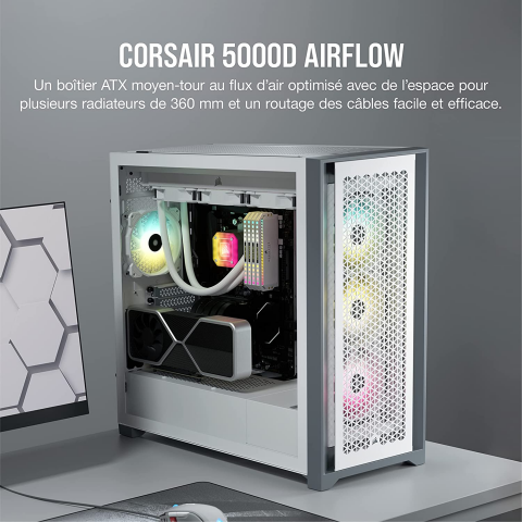 Boîtier PC fixe : c'est rare une promotion sur un des meilleurs, le Corsair 5000D Airflow