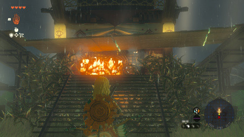 Tour de Rabelle Zelda TotK : Comment faire brûler les ronces pour y entrer ?